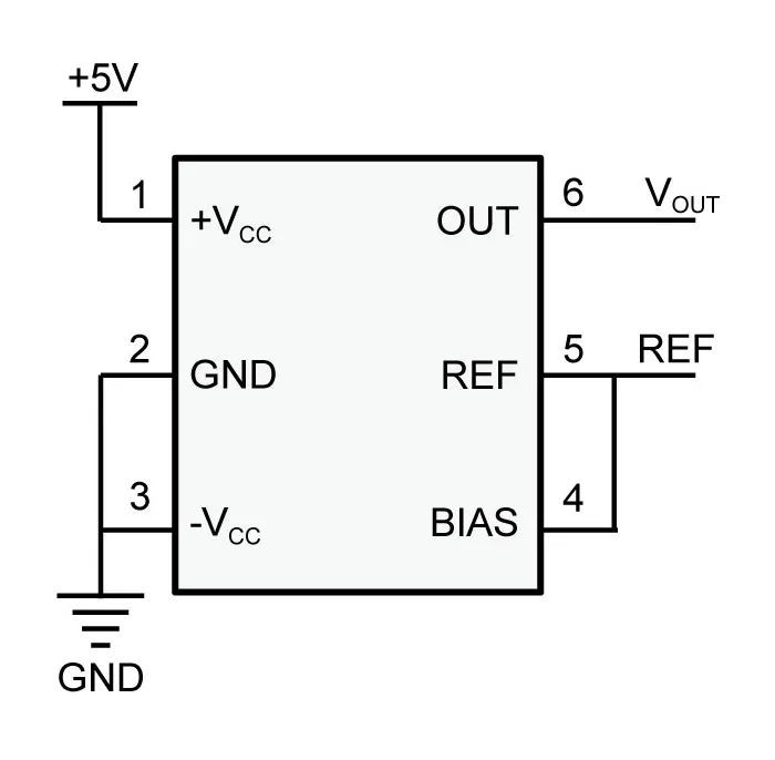 圖4：單電源供電的典型應用參考電路圖