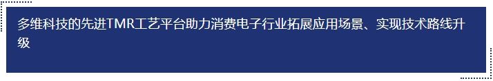 多維科技的先進(jìn)tmr工藝平臺(tái)助力消費(fèi)電子行業(yè)拓展應(yīng)用場(chǎng)景、實(shí)現(xiàn)技術(shù)路線升級(jí)